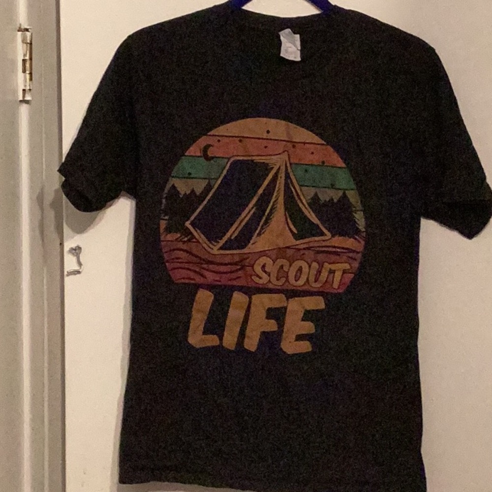 Port and Company Black Graphic Tee Scout Life